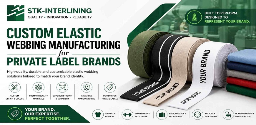 Custom Elastic Webbing Manufacturing for Private Label Brands